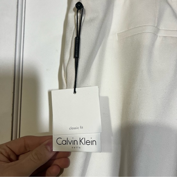 Calvin Klein Women’s Straight Leg Pants Business Classic Fit Cream Size 14 NWT - Picture 8 of 9